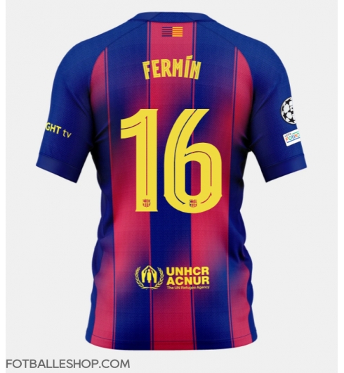 Barcelona Fermin Lopez #16 Replika Hjemmedrakt 2025-26 Kortermet Barcelona Fermin Lopez #16 Replika Hjemmedrakt 2025-26 Kortermet