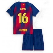 Barcelona Fermin Lopez #16 Replika Hjemmedrakt Barn 2025-26 Kortermet (+ bukser)