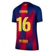 Barcelona Fermin Lopez #16 Replika Hjemmedrakt Dame 2025-26 Kortermet