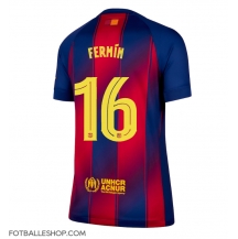 Barcelona Fermin Lopez #16 Replika Hjemmedrakt Dame 2025-26 Kortermet