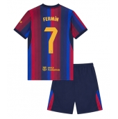Barcelona Fermin Lopez #7 Replika Hjemmedrakt Barn 2026-27 Kortermet (+ bukser)