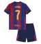 Barcelona Fermin Lopez #7 Replika Hjemmedrakt Barn 2026-27 Kortermet (+ bukser)