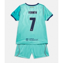Barcelona Fermin Lopez #7 Replika Tredjedrakt Barn 2026-27 Kortermet (+ bukser)