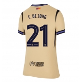 Barcelona Frenkie de Jong #21 Replika Bortedrakt Dame 2025-26 Kortermet