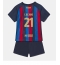 Barcelona Frenkie de Jong #21 Replika Hjemmedrakt Barn 2022-23 Kortermet (+ bukser)