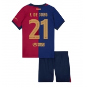 Barcelona Frenkie de Jong #21 Replika Hjemmedrakt Barn 2024-25 Kortermet (+ bukser)