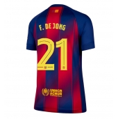 Barcelona Frenkie de Jong #21 Replika Hjemmedrakt Dame 2025-26 Kortermet