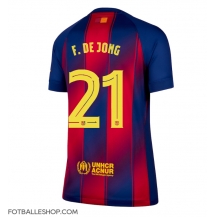 Barcelona Frenkie de Jong #21 Replika Hjemmedrakt Dame 2025-26 Kortermet