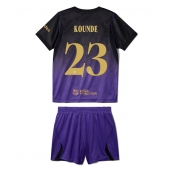 Barcelona Jules Kounde #23 Replika Bortedrakt Barn 2026-27 Kortermet (+ bukser)