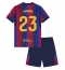 Barcelona Jules Kounde #23 Replika Hjemmedrakt Barn 2026-27 Kortermet (+ bukser)