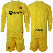 Barcelona Keeper Replika Hjemmedrakt Barn 2024-25 Langermet (+ bukser)