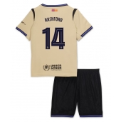 Barcelona Marcus Rashford #14 Replika Bortedrakt Barn 2025-26 Kortermet (+ bukser)