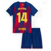 Barcelona Marcus Rashford #14 Replika Hjemmedrakt Barn 2025-26 Kortermet (+ bukser)