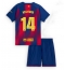 Barcelona Marcus Rashford #14 Replika Hjemmedrakt Barn 2025-26 Kortermet (+ bukser)