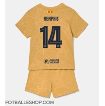 Barcelona Memphis Depay #14 Replika Bortedrakt Barn 2022-23 Kortermet (+ bukser)