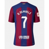 Barcelona Ousmane Dembele #7 Replika Hjemmedrakt 2023-24 Kortermet