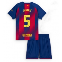 Barcelona Pau Cubarsi #5 Replika Hjemmedrakt Barn 2025-26 Kortermet (+ bukser)