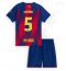 Barcelona Pau Cubarsi #5 Replika Hjemmedrakt Barn 2025-26 Kortermet (+ bukser)