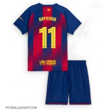 Barcelona Raphinha Belloli #11 Replika Hjemmedrakt Barn 2025-26 Kortermet (+ bukser)