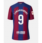 Barcelona Robert Lewandowski #9 Replika Hjemmedrakt Dame 2023-24 Kortermet