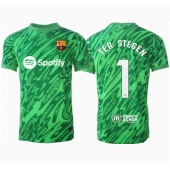 Barcelona Ter Stegen #1 Keeper Replika Bortedrakt 2024-25 Kortermet