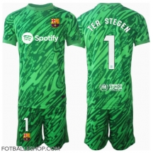 Barcelona Ter Stegen #1 Keeper Replika Bortedrakt Barn 2024-25 Kortermet (+ bukser)