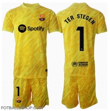 Barcelona Ter Stegen #1 Keeper Replika Hjemmedrakt Barn 2024-25 Kortermet (+ bukser)