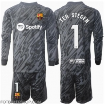 Barcelona Ter Stegen #1 Keeper Replika Tredjedrakt Barn 2024-25 Langermet (+ bukser)