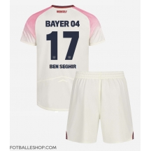 Bayer Leverkusen Eliesse Ben Seghir #17 Replika Bortedrakt Barn 2025-26 Kortermet (+ bukser)