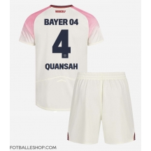 Bayer Leverkusen Jarell Quansah #4 Replika Bortedrakt Barn 2025-26 Kortermet (+ bukser)
