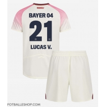Bayer Leverkusen Lucas Vazquez #21 Replika Bortedrakt Barn 2025-26 Kortermet (+ bukser)
