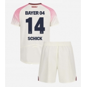 Bayer Leverkusen Patrik Schick #14 Replika Bortedrakt Barn 2025-26 Kortermet (+ bukser)