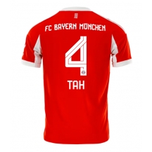 Bayern Munich Jonathan Tah #4 Replika Hjemmedrakt 2025-26 Kortermet
