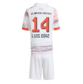 Bayern Munich Luis Diaz #14 Replika Bortedrakt Barn 2025-26 Kortermet (+ bukser)