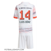 Bayern Munich Luis Diaz #14 Replika Bortedrakt Barn 2025-26 Kortermet (+ bukser)