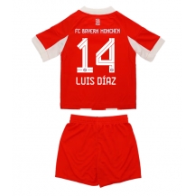 Bayern Munich Luis Diaz #14 Replika Hjemmedrakt Barn 2025-26 Kortermet (+ bukser)