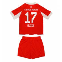 Bayern Munich Michael Olise #17 Replika Hjemmedrakt Barn 2025-26 Kortermet (+ bukser)
