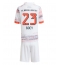 Bayern Munich Sacha Boey #23 Replika Bortedrakt Barn 2025-26 Kortermet (+ bukser)