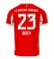 Bayern Munich Sacha Boey #23 Replika Hjemmedrakt 2025-26 Kortermet