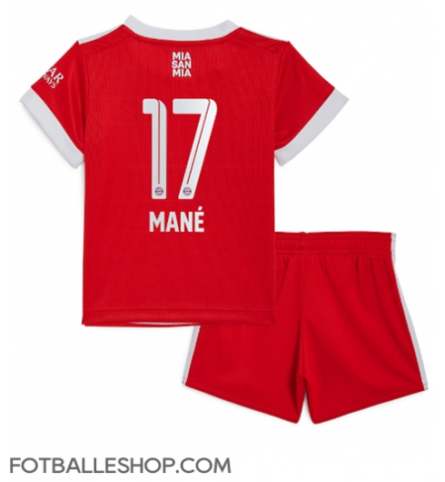 Bayern Munich Sadio Mane #17 Replika Hjemmedrakt Barn 2022-23 Kortermet (+ bukser)