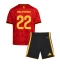 Belgia Alexis Saelemaekers #22 Replika Hjemmedrakt Barn VM 2026 Kortermet (+ bukser)