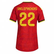 Belgia Alexis Saelemaekers #22 Replika Hjemmedrakt Dame VM 2026 Kortermet