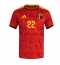 Belgia Alexis Saelemaekers #22 Replika Hjemmedrakt VM 2026 Kortermet