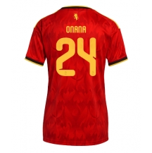Belgia Amadou Onana #24 Replika Hjemmedrakt Dame VM 2026 Kortermet