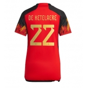 Belgia Charles De Ketelaere #22 Replika Hjemmedrakt Dame VM 2022 Kortermet