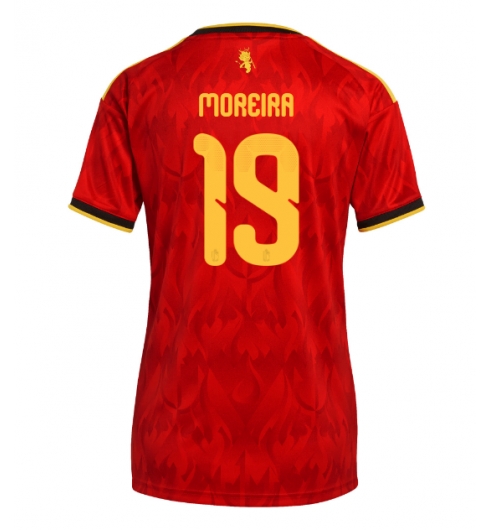 Belgia Diego Moreira #19 Replika Hjemmedrakt Dame VM 2026 Kortermet Belgia Diego Moreira #19 Replika Hjemmedrakt Dame VM 2026 Kortermet