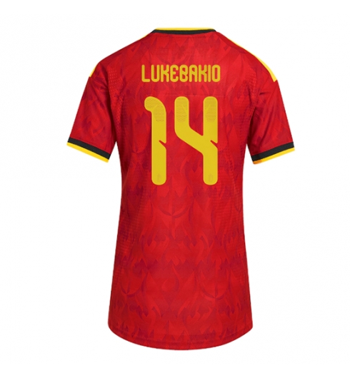 Belgia Dodi Lukebakio #14 Replika Hjemmedrakt Dame VM 2026 Kortermet Belgia Dodi Lukebakio #14 Replika Hjemmedrakt Dame VM 2026 Kortermet