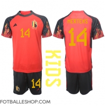Belgia Dries Mertens #14 Replika Hjemmedrakt Barn VM 2022 Kortermet (+ bukser)