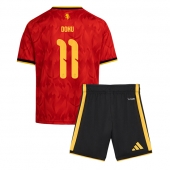 Belgia Jeremy Doku #11 Replika Hjemmedrakt Barn VM 2026 Kortermet (+ bukser)