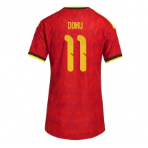 Belgia Jeremy Doku #11 Replika Hjemmedrakt Dame VM 2026 Kortermet